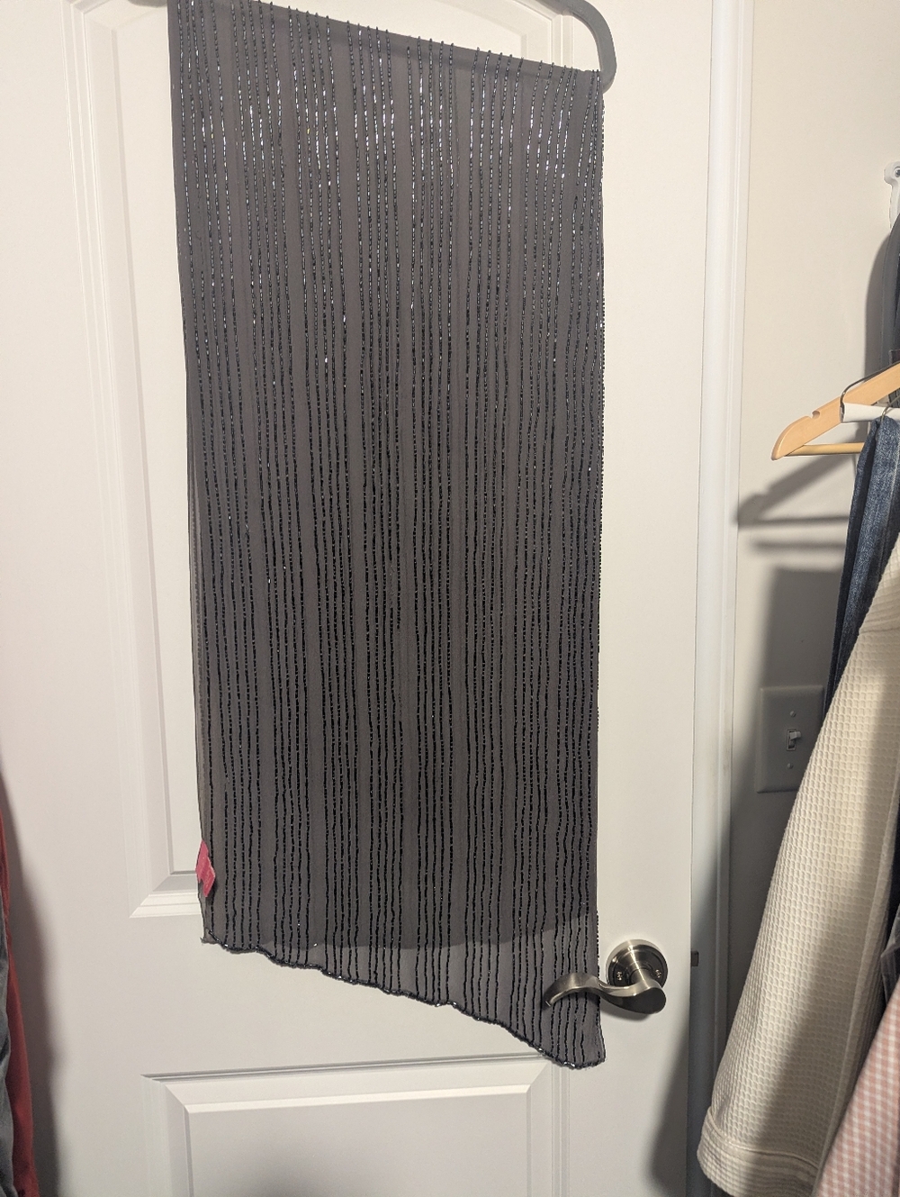 Betsey Johnson Dark Gray Scarf